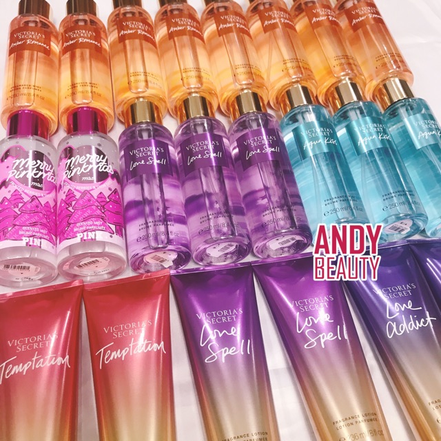 [CÓ BILL] Bodymist & Bodylotion Victoria Secret nhiều mùi