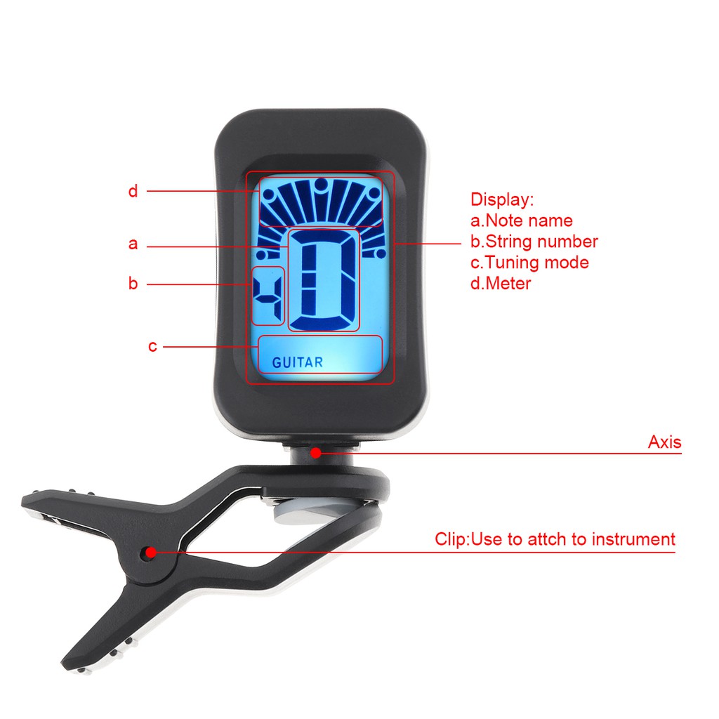 Máy Lên Dây Đàn Guitar Màn Hình Lcd