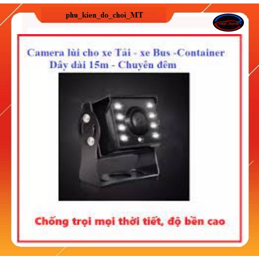 Camera lùi xe tải 8 đèn Led hỗ trợ quay đêm kèm dầy AV15m