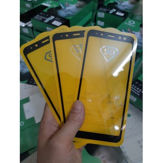 Samsung a8- kính cường lực 9d full màn hình đen