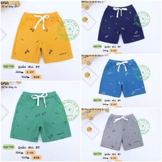 Quần đùi short bé trai dokma 2-6y