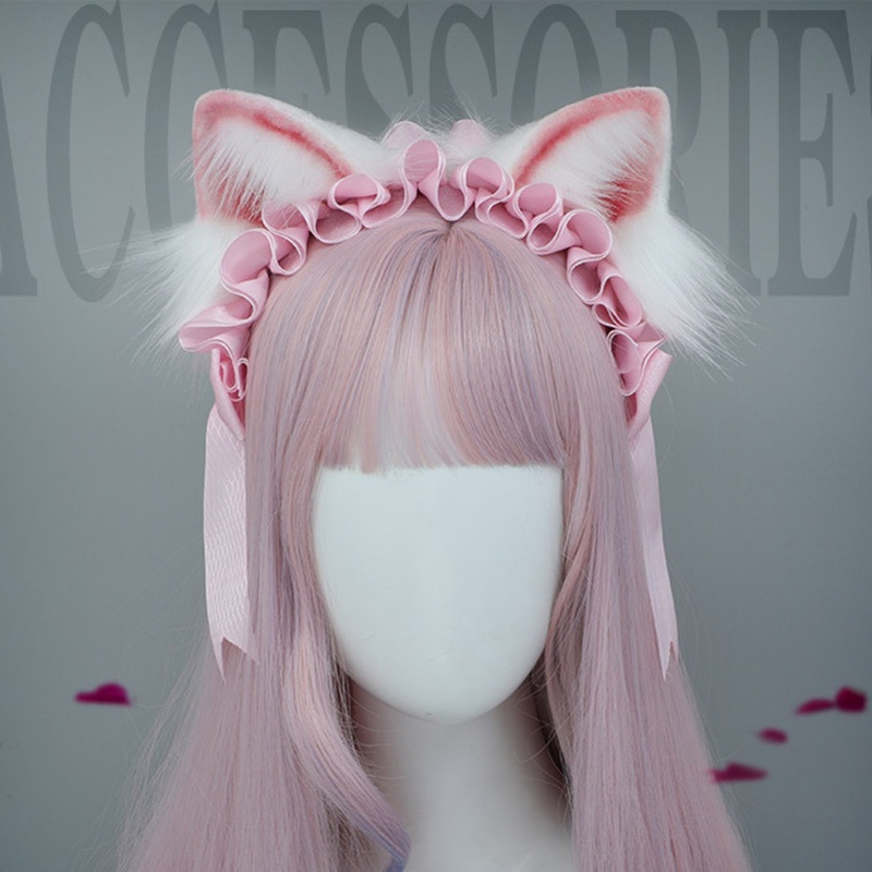 Băng Đô Tai Mèo Dễ Thương Cho Bé Hóa Trang / Rửa Mặt