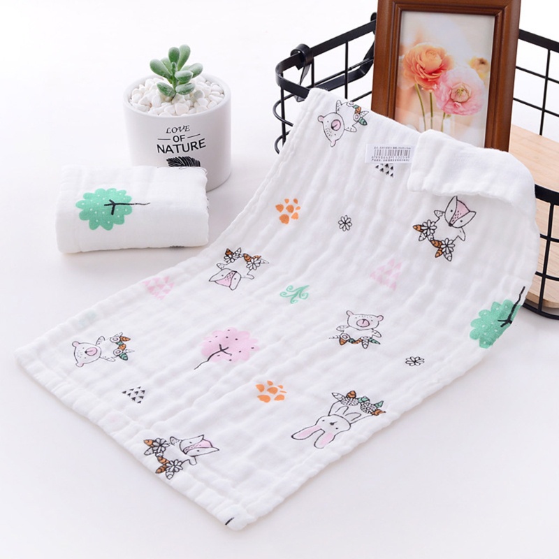 Bộ 6 Khăn Lau Mềm Mại Thấm Hút Nước Dành Cho Em Bé