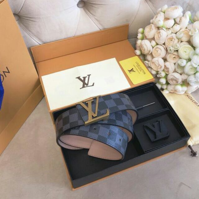 Thắt lưng nam dây lưng sịn ô đem hai mặt thay đổi hàng cao cấp tặng hộp giấy và túi giấy
