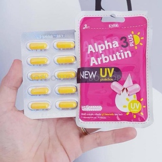 Vỉ 10 viên bột kích trắng da alpha arbutin 3 plus+ thái lan