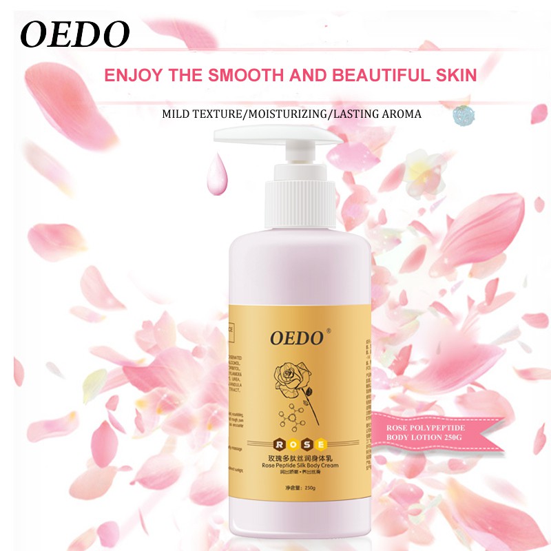 Kem Dưỡng thể Hoa hồng OEDO /Giữ ẩm cho da /Cải thiện làn da khô và thô ráp /Chống nứt nẻ /Làm trắng