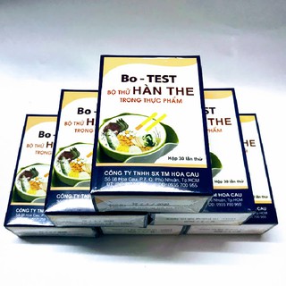 Bộ Kit thử hàn the trong thực phẩm Bo - TEST