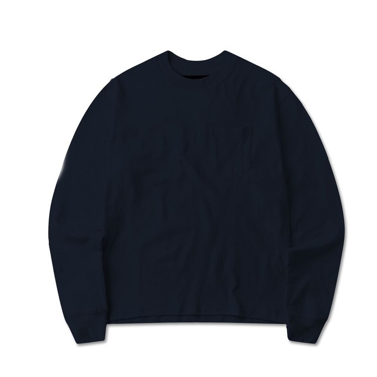 BEUTER BLANK NAVY LONG SLEEVE T-SHIRT