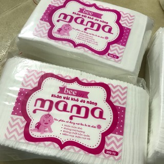 3 gói khăn vải khô đa năng mama loại 300 tờ