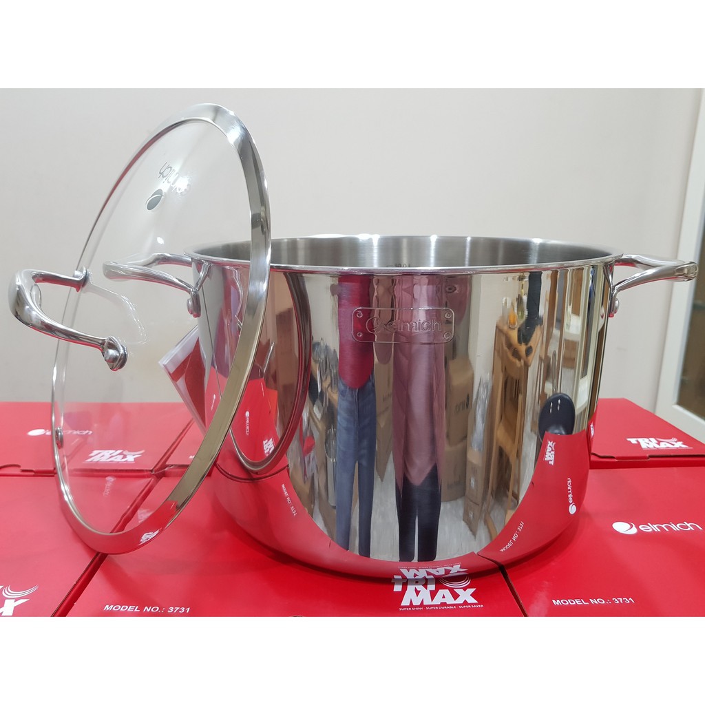 Nồi inox 3 lớp cao cấp đáy liền Trimax XS EL 3750 size 28cm