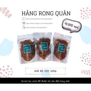 🥳 KHÔ BÒ SỢI (200g)