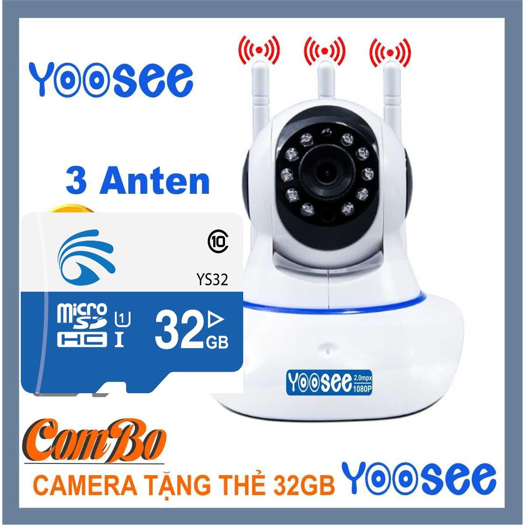 Camera YooSee Wifi Không Dây 3 Anten chất lượng cao