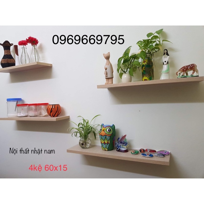 Kệ treo tường loại 1 , rộng 15cm tặng kèm phụ kiện lắp