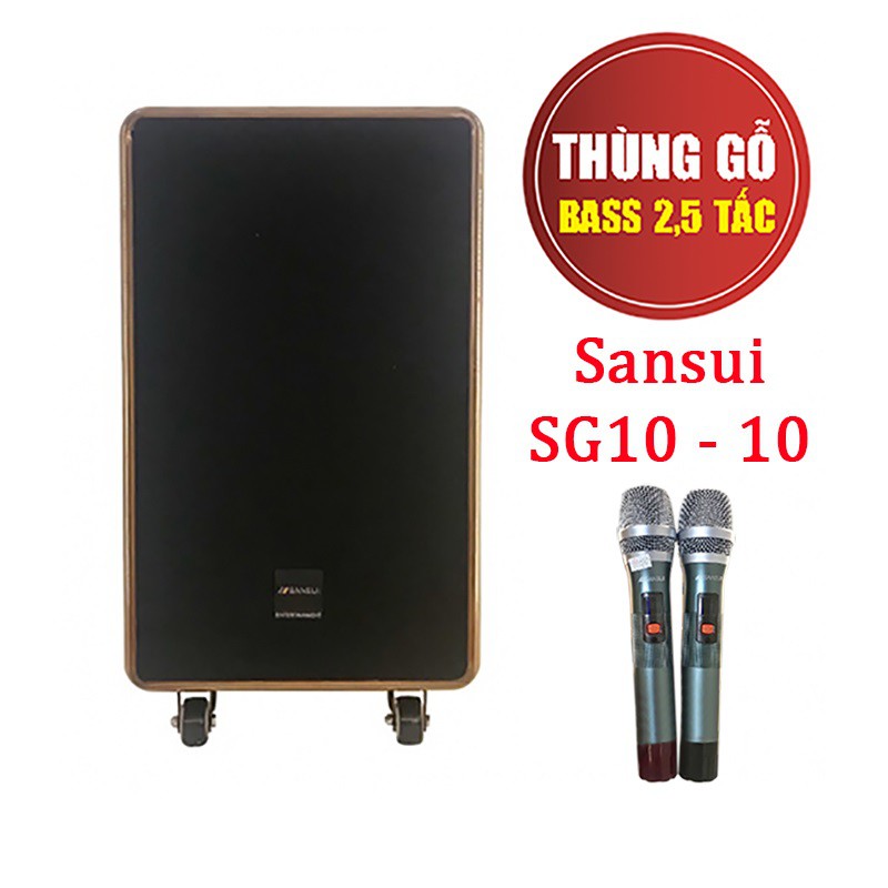 [Mã ELHACE giảm 4% đơn 300K] Loa kéo di động Sansui SG10-10