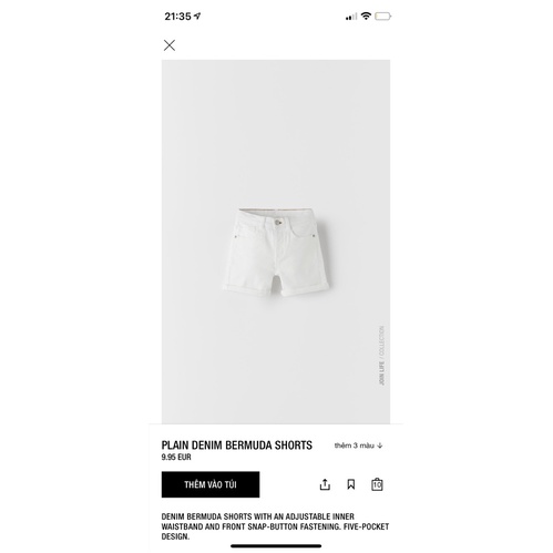 Quần short bò bé trai sz 12/18 - 6/7y