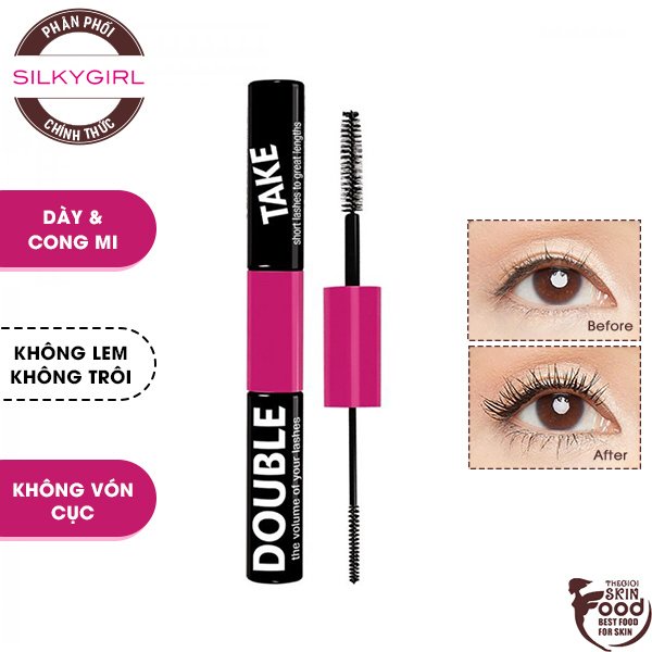 Mascara Hai Đầu Làm Dày Và Cong Mi Silkygirl Double Take Waterproof Duo Mascara 10g | BigBuy360 - bigbuy360.vn