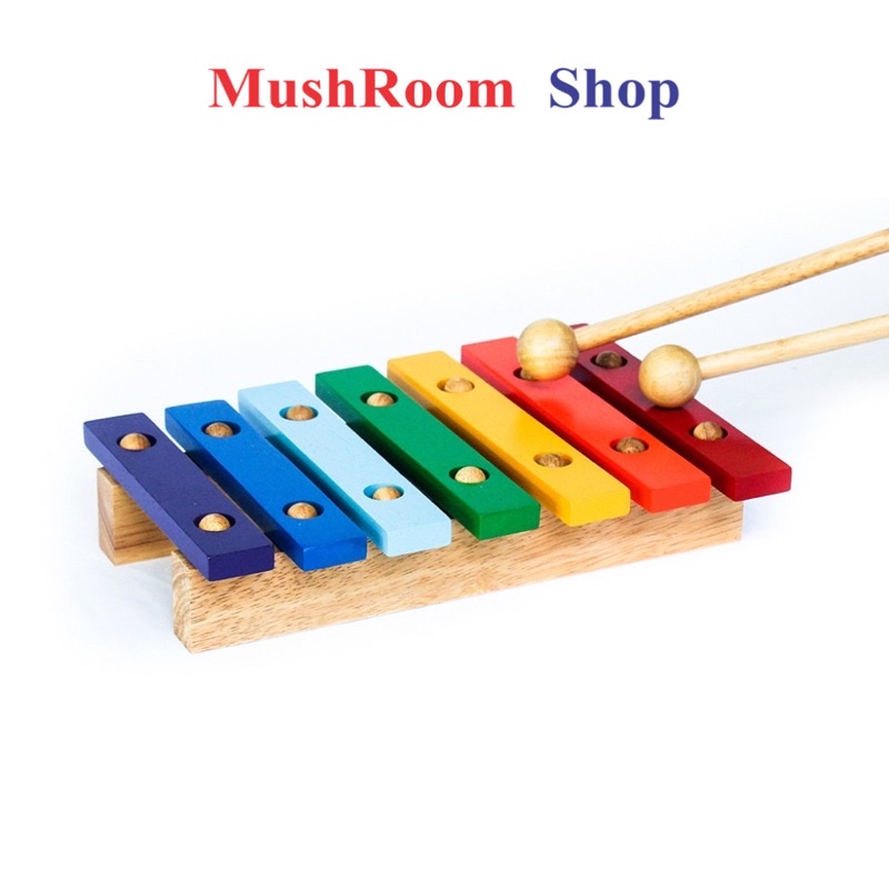 Đồ Chơi Đàn Mộc Cầm 7 Thanh Bằng Gỗ Dành Cho Bé