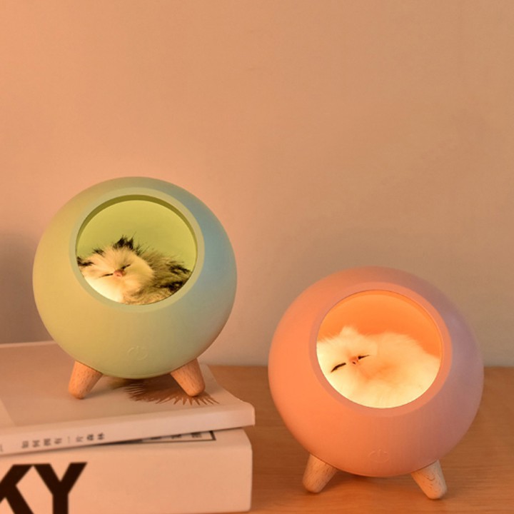 Đèn ngủ con mèo siêu yêu phòng ngủ
