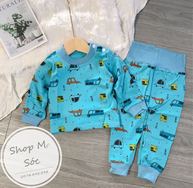 Bộ cotton cạp cao hàng quảng châu