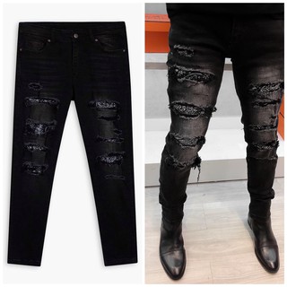 quần jean, quần bò nam đen trơn, họa tiết badana, skinny,chất liệu co giãn