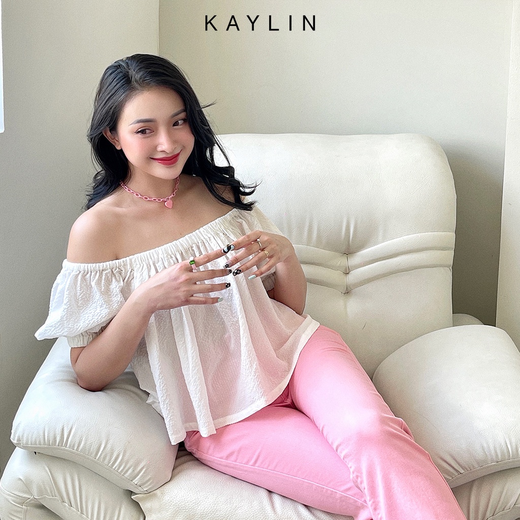 Áo trễ vai tay bồng N1718 - KAYLIN