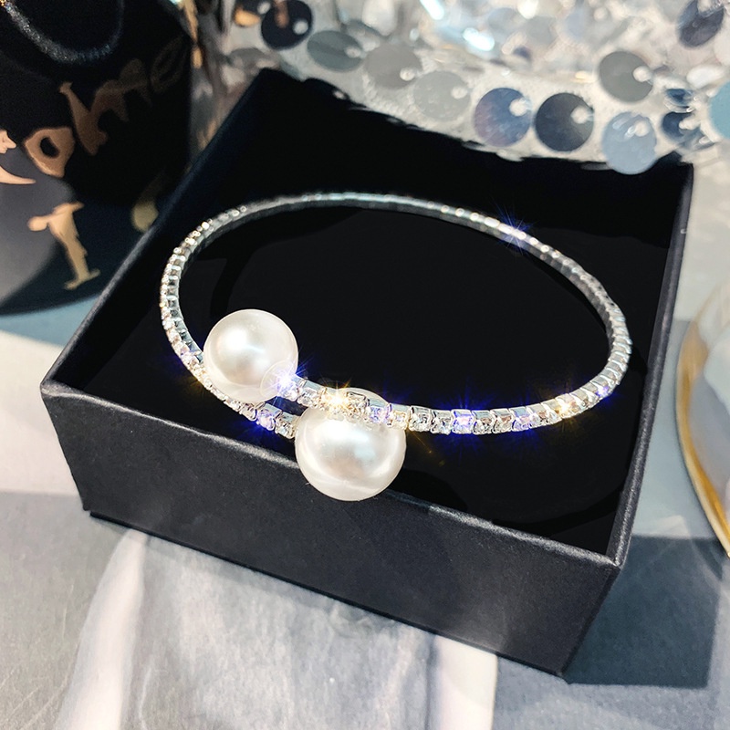 Vòng Tay Đính Đá Sang Trọng Quí Phái VT2PEARL6