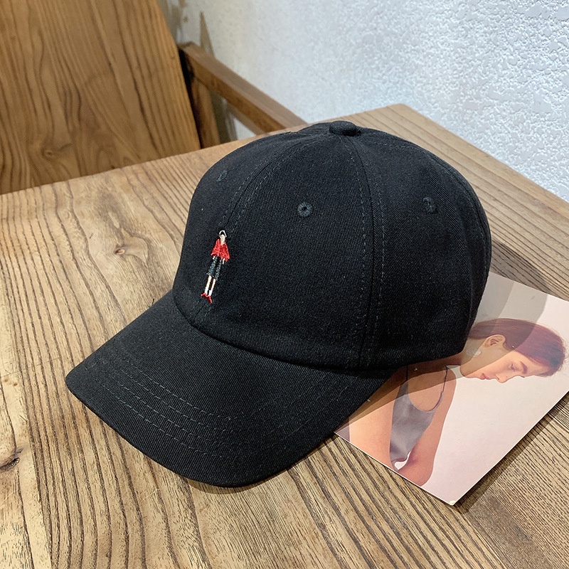 Mũ lưỡi trai HELOLIS thêu họa tiết hoạt hình thời trang cho nam và nữ