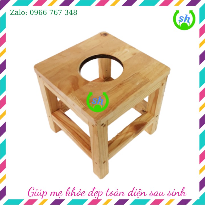 Bộ ghế xông vùng kín cao cấp Tặng bọc cách nhiệt