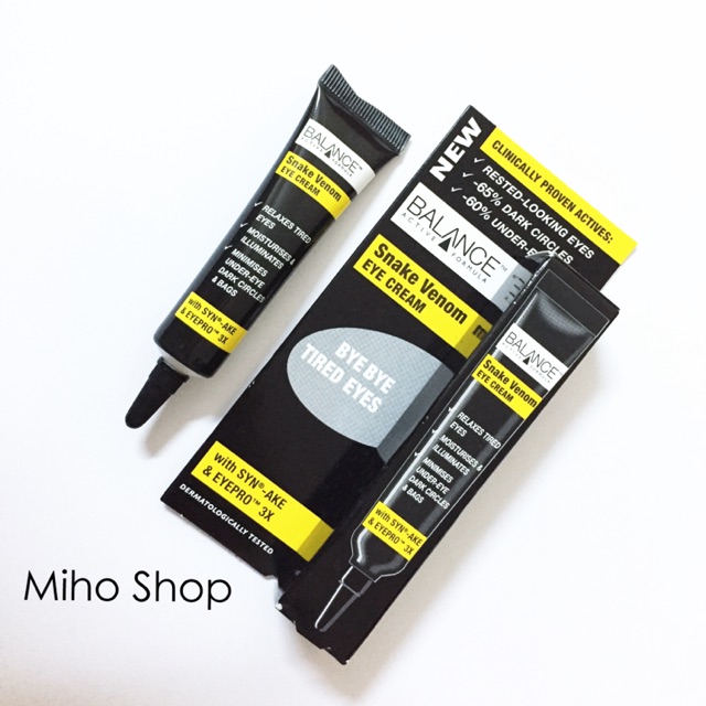 Kem mắt Balance Snake Venom Eye Cream / DRAGON'S BLOOD EYE LIFT BALM | BigBuy360 - bigbuy360.vn