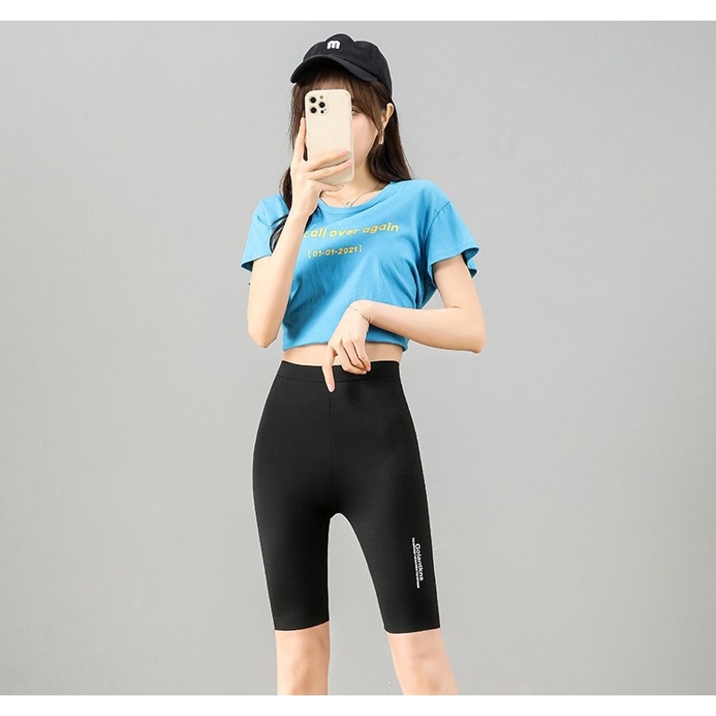 Brroa Quần Short Legging Lưng Cao Định Hình Eo Không Đường May Tập Yoga Cho Nữ