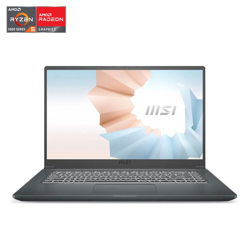 Laptop MSI Modern 15 A5M 238VN (R5-5500U | 8GB DDR4 | SSD 512GB PCIe | VGA Onboard | 15.6 FHD IPS | Win11|Gray Carbon)