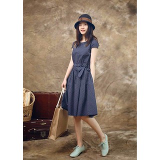 ĐẦM XÒE DENIM - MÃ 0494