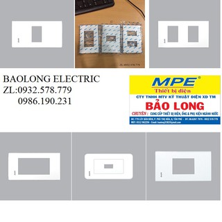 MẶT 1, 2 LỔ, MẶT 3 LỔ MPE, MẶT CB CÓC, MẶT CÔNG TẮC ÂM TƯỜNG MPE SERI A60