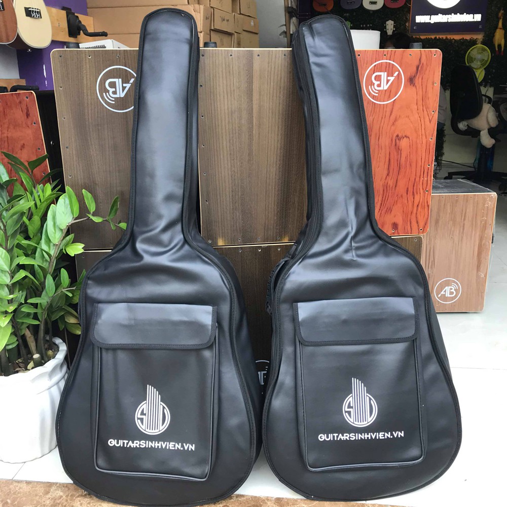 Bao da đàn guitar 3 lớp - Bao chống thấm nước, phù hợp cho đàn acoustic và classic - Tặn pick khi đặt hàng
