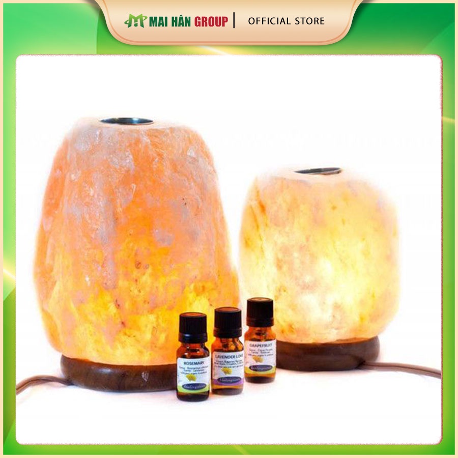 Đèn Đá Muối Xông Tinh Dầu - Đá Muối Himalaya Tự Nhiên 100% - Hàng Chính Hãng 100%