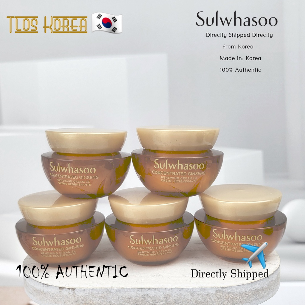 5EA - Kem dưỡng nhân sâm tái tạo da Sulwhasoo Concentrated Ginseng Renewing Cream Ex 5ml ( Bản Soft Da Dầu)