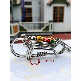 móc khóa thủ công tỳ hưu đỏ