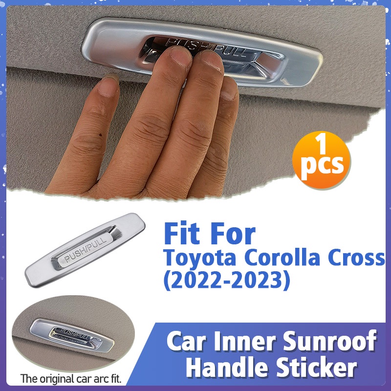 Miếng Dán Trang Trí Tay Cầm Cửa Sổ Xe Hơi Bằng ABS Dành Cho Toyota Corolla Cross 2022 2023
