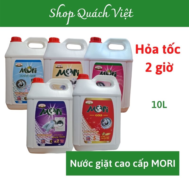 Nước giặt cao cấp MORI hương Comfor Enchenter Lovely, can 10L