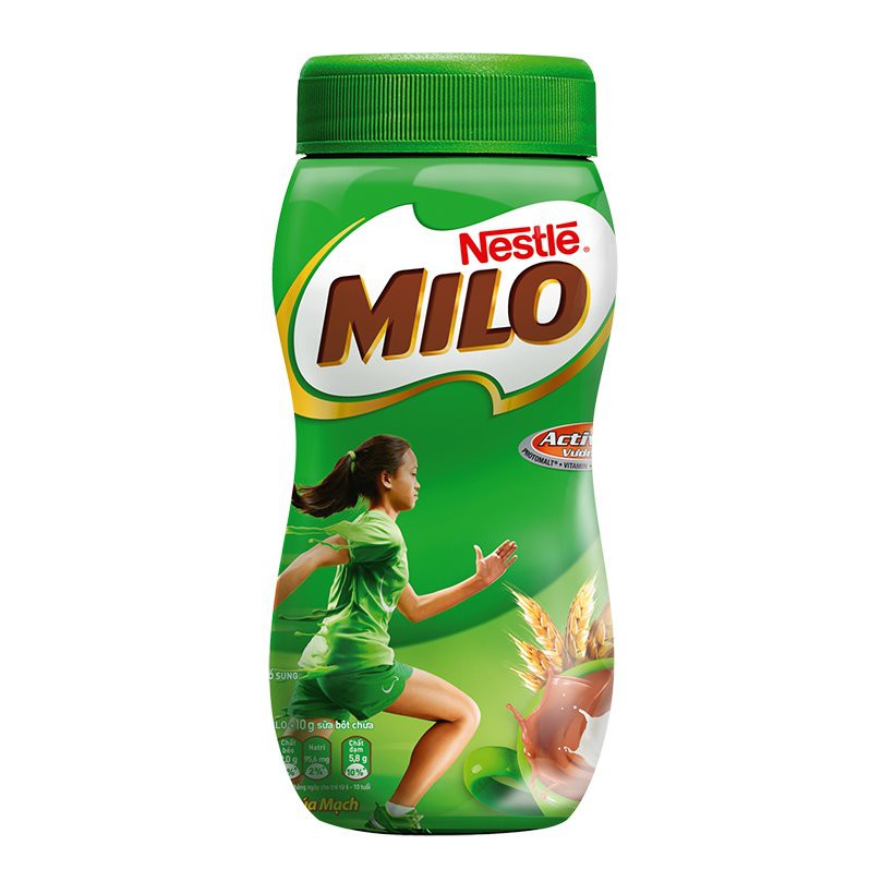 Milo nguyên chất 400g hộp nhựa