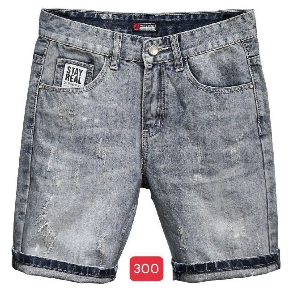 Quần Short Nam DT300XM - Short jean nam Chất Bò Cao Cấp Chất Vải Jean Coton Co Dãn Hàng Xuất Shop FRom Chuẩn Cực Đẹp