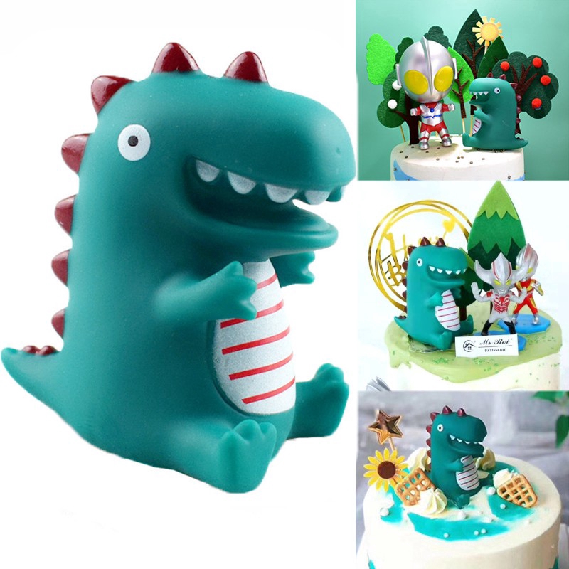 Que Cắm Trang Trí Bánh Hình Khủng Long Xinh Xắn