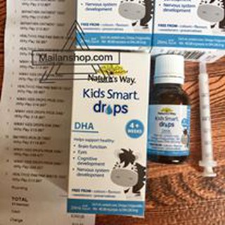BỔ SUNG DHA DẠNG NHỎ GIỌT - NATURE'S WAY KIDS SMART DROPS DHA 20ML