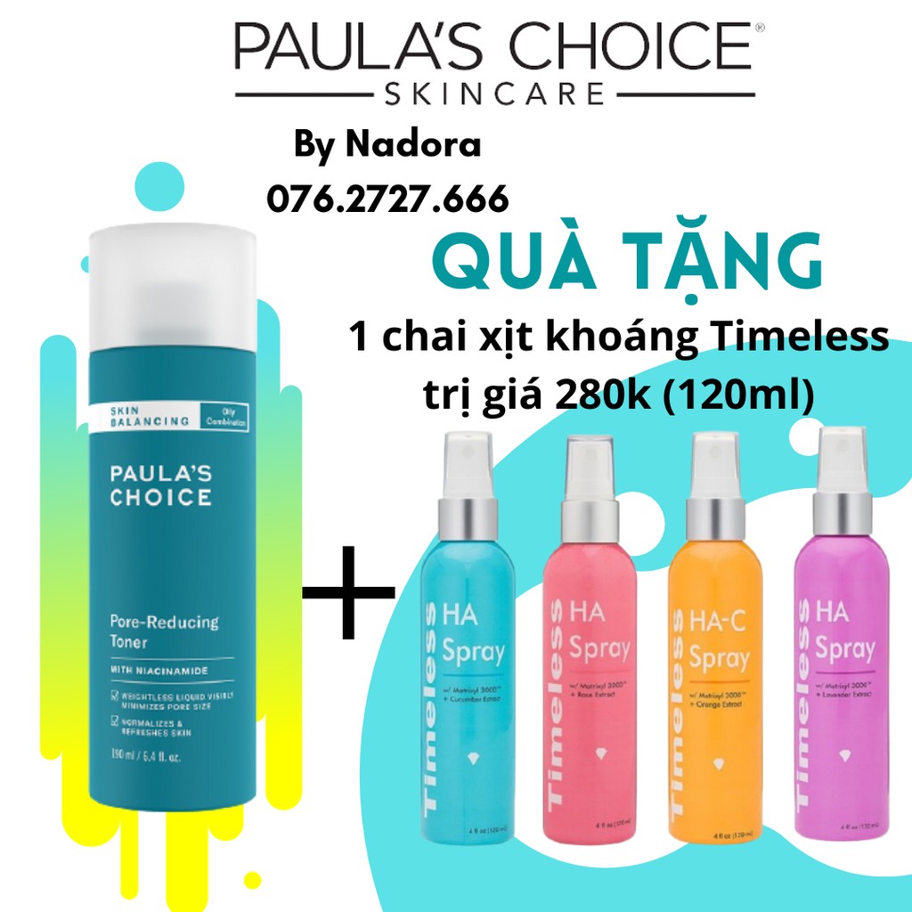 Nước hoa hồng cân bằng PAULA'S CHOICE SKIN BALANCING Pore-Reducing Toner