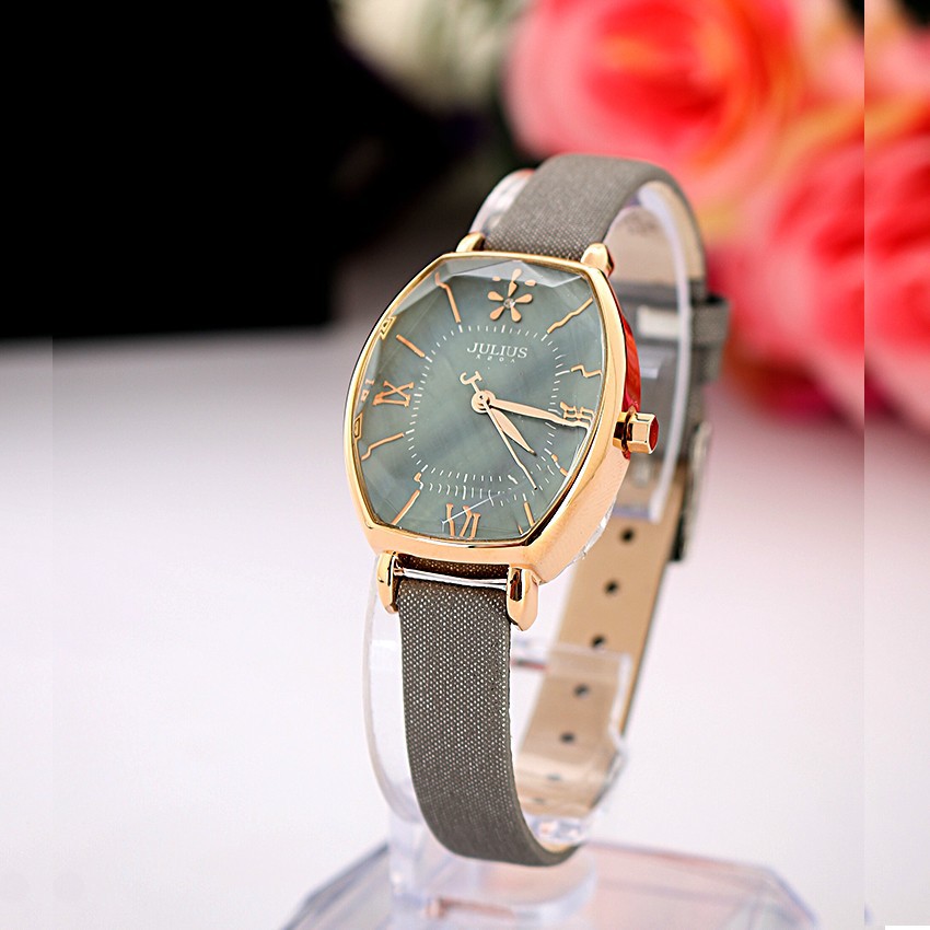 ĐỒNG HỒ NỮ JULIUS JA920 DÂY DA (XÁM)