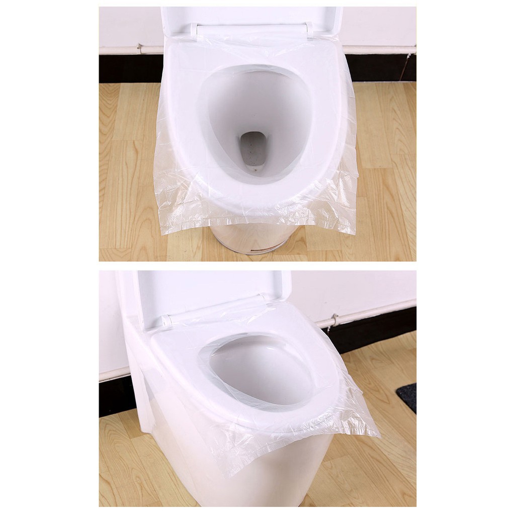 [Set 5 tờ] Giấy Lót Bồn Cầu Kháng Khuẩn Chống Thấm Nước - Giấy Lót Toilet Du Lịch Tiện Lợi 🍉Duashop🍉