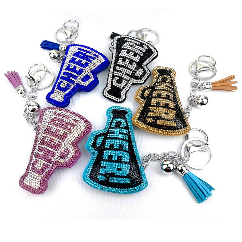 LANFY Fashion Cheer Letters Keychains for Women's Bags Flannel|Trumpet Keychain Packaging Decoration Bag Accessories Interior Accessories Girls Ornaments Jewelry Gift Tassel Pendant Bag Pendant/Multicolor