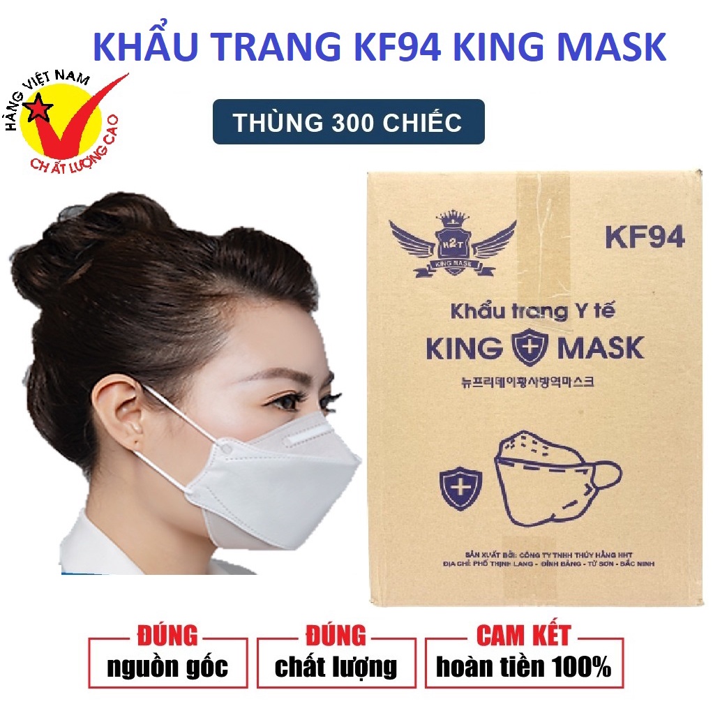 THÙNG 300 CHIẾC KHẨU TRANG KHÁNG KHUẨN 4D MASK KF94 THIẾT KẾ THÔNG MINH ÔM SÁT KHUÔN MẶT