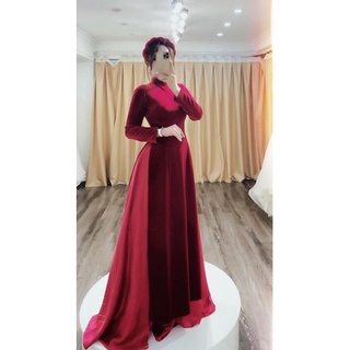 Quần váy xoè mặc áo dài