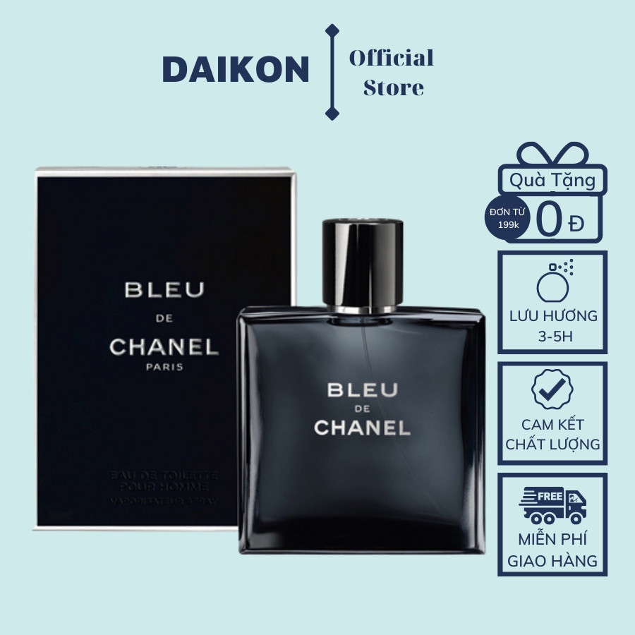 Nước hoa nam dầu thơm nam tính Bleu 100ml lịch lãm quyến rũ lưu hương lâu - DaikonStore